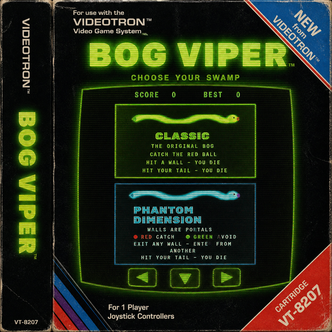 BOG VIPER video game cover